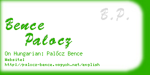 bence palocz business card